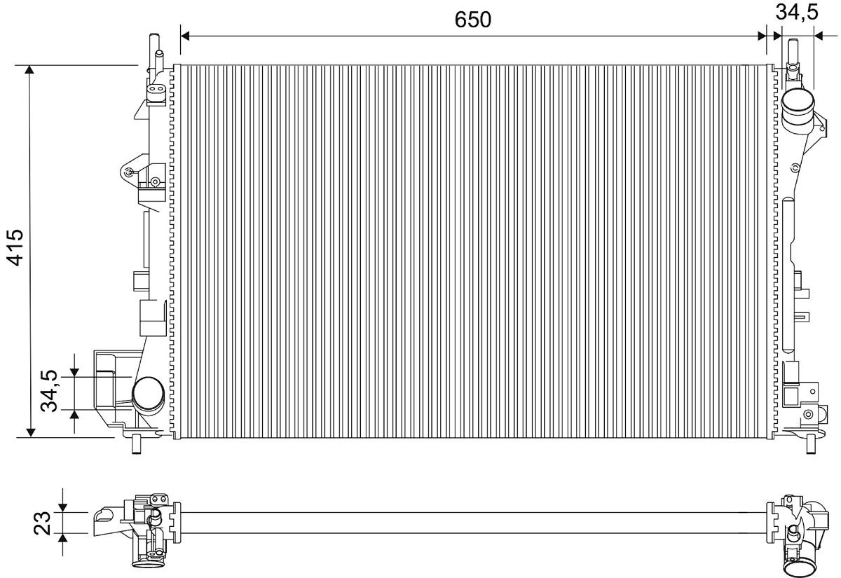 Radiators, Motora dzesēšanas sistēma