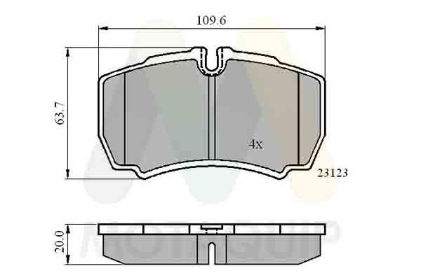 set placute frana,frana disc MOTAQUIP LVXL1246