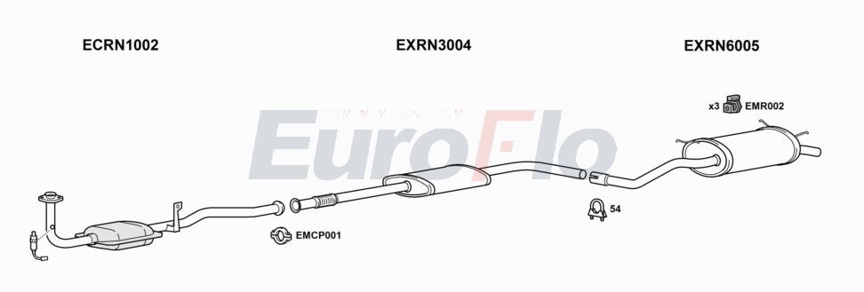 Układ wydechowy EUROFLO RNMEG165001