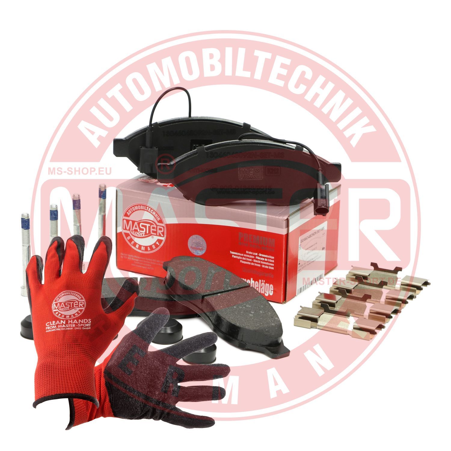 Zestaw klocków hamulcowych, hamulce tarczowe MASTER-SPORT GERMANY 13046048092N-SET-MSP