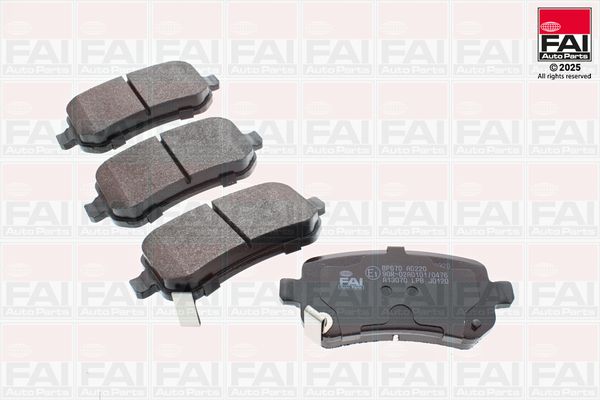 Zestaw klocków hamulcowych, hamulce tarczowe FAI AUTOPARTS BP670