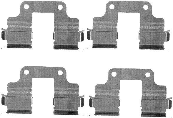 Zestaw akcesoriów, klocki hamulcowe HELLA 8DZ 355 203-361