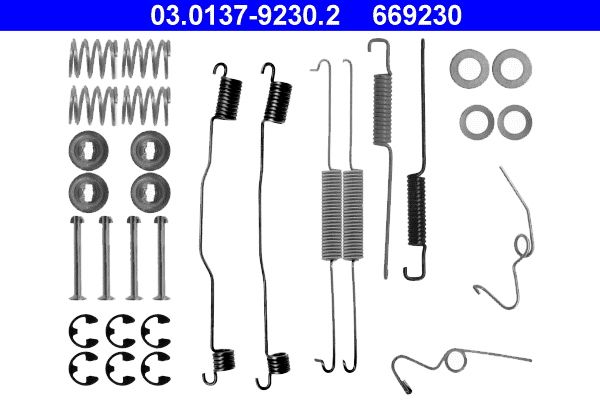 Set accesorii, sabot de frana ATE 03.0137-9230.2