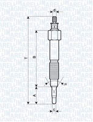 żeraviaca sviečka MAGNETI MARELLI 062900093304