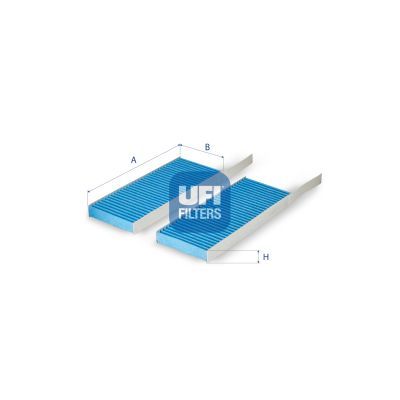 Filtr, wentylacja przestrzeni pasażerskiej UFI 34.287.00