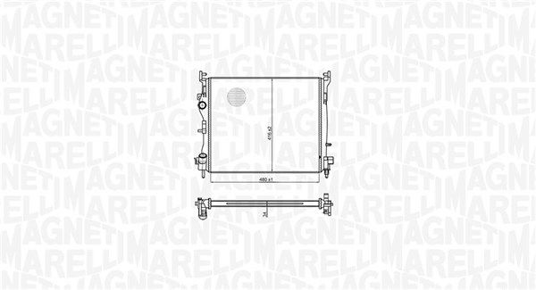Chłodnica, układ chłodzenia silnika MAGNETI MARELLI 350213179300