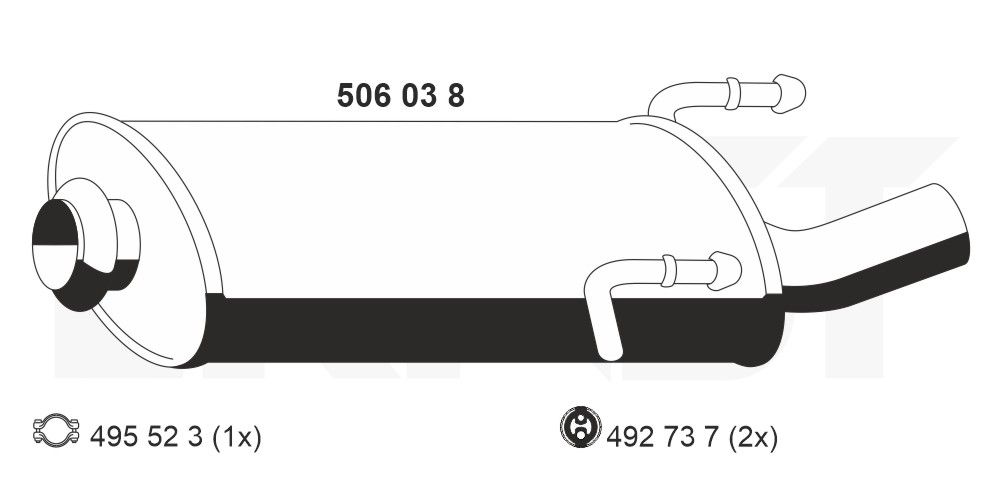 Toba esapament finala ERNST 506038