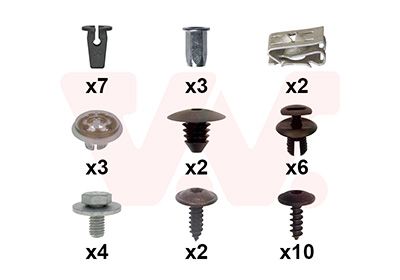 Set montaj, aripa laterala VAN WEZEL 4929796