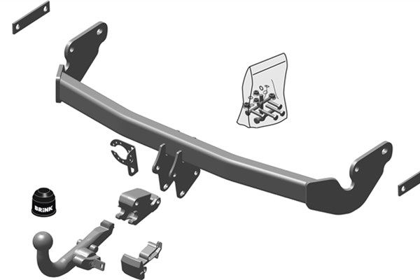 Zestaw zaczepu przyczepy BRINK 538300