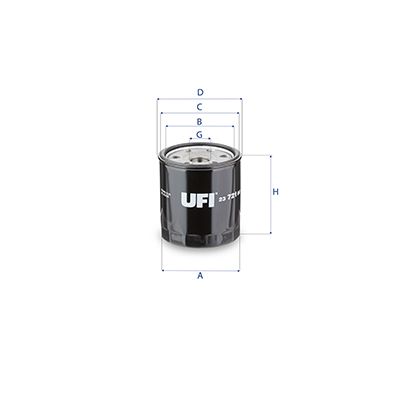 Olejový filter UFI 23.721.00