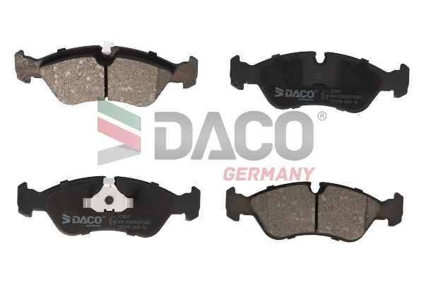 Zestaw klocków hamulcowych, hamulce tarczowe DACO GERMANY 323607