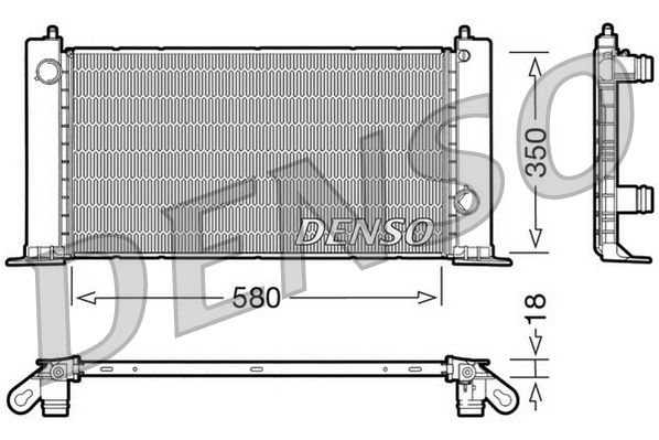 Chladič, chlazení motoru DENSO DRM09121