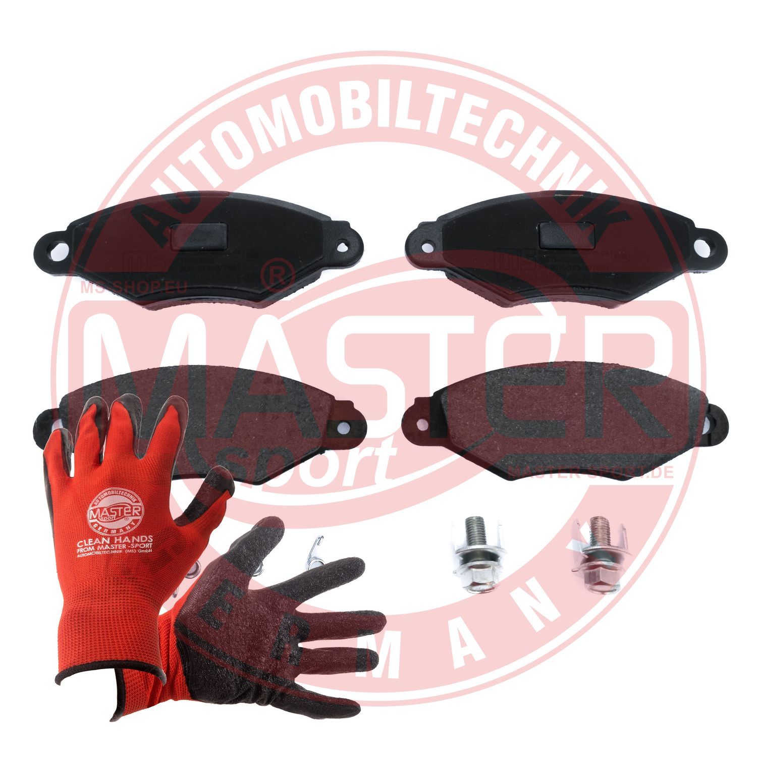 Zestaw klocków hamulcowych, hamulce tarczowe MASTER-SPORT GERMANY 13046039772N-SET-MSP