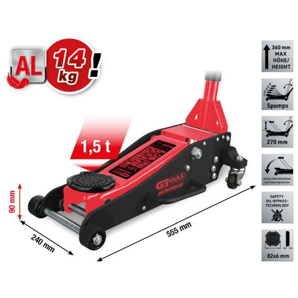 E-shop pojazdný zdvihák KS TOOLS 160.1000