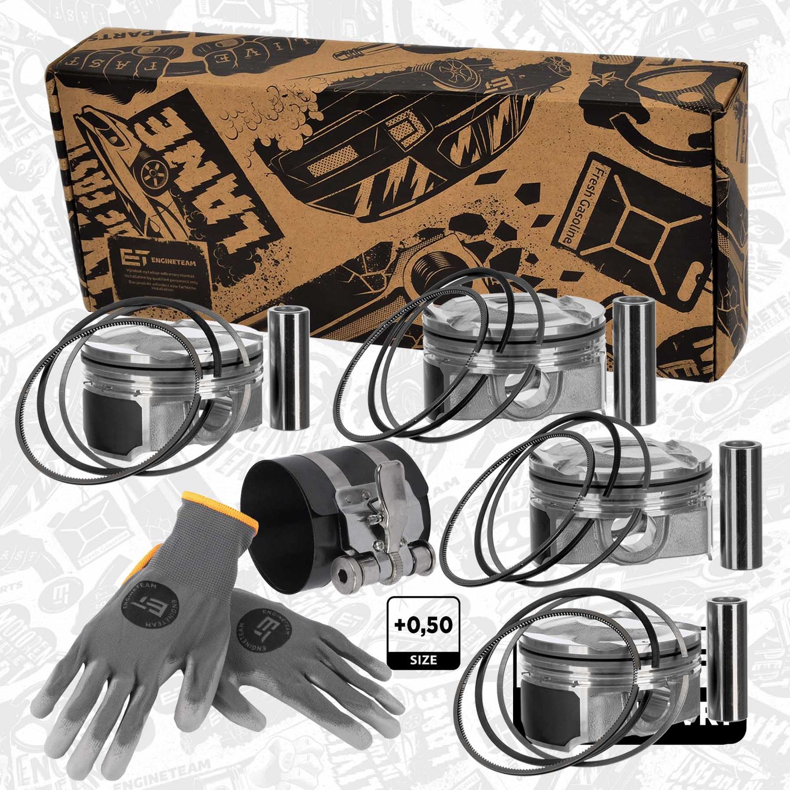 Set pistoane ET ENGINETEAM boxET – service kit PM015750VR1