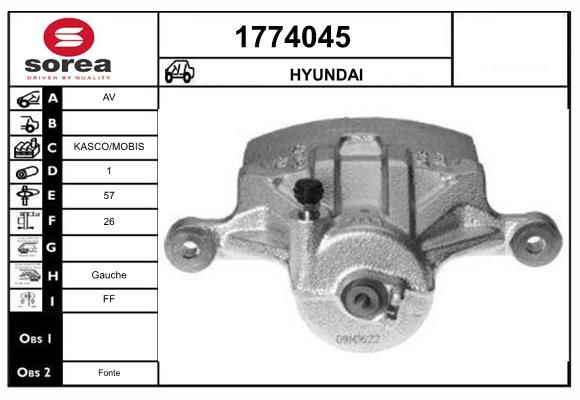ETRIER DE FREIN - HYUNDAI / AV