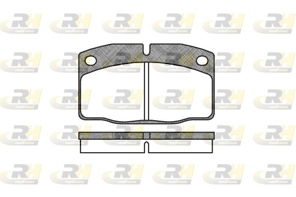 Zestaw klocków hamulcowych, hamulce tarczowe ROADHOUSE 2101.00