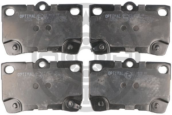 Zestaw klocków hamulcowych, hamulce tarczowe OPTIMAL BP-12528
