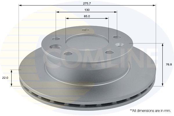 Tarcza hamulcowa COMLINE ADC1610V