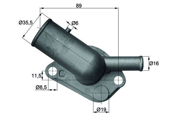 Termostat, środek chłodzący MAHLE TI 64 87D