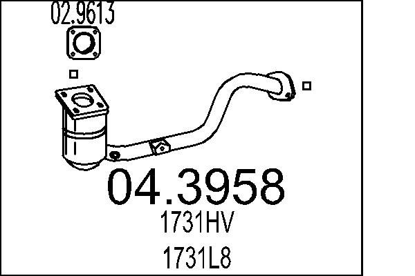 Katalizator MTS 04.3958
