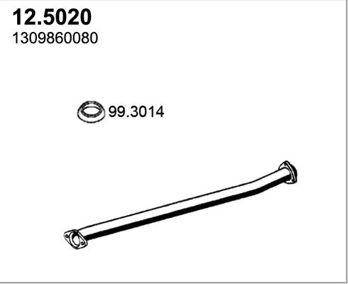 Rura wydechowa ASSO 12.5020