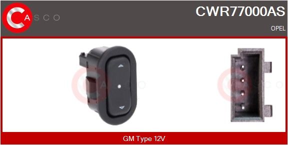 Spínač, zvedací zařízení oken CASCO CWR77000AS