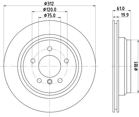 Disc frana TEXTAR 92098803