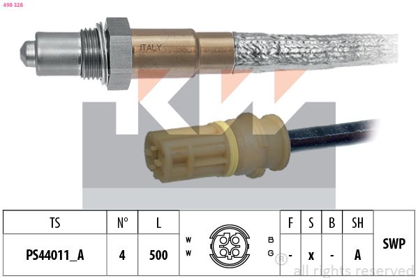 Sonda lambda KW 498 328