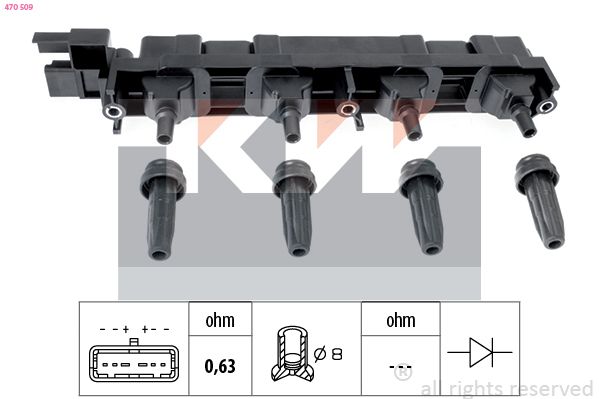Cewka zapłonowa KW 470 509
