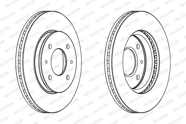 Tarcza hamulcowa FERODO DDF391
