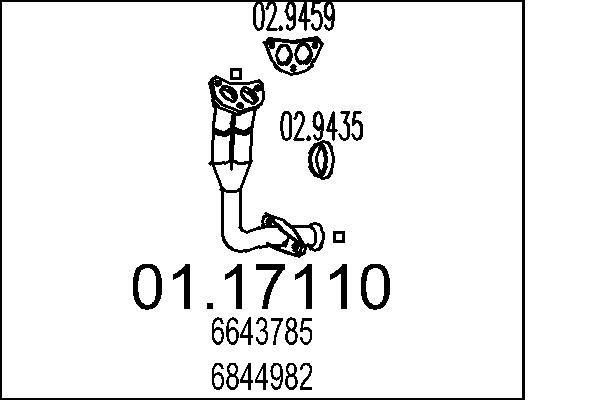 Rura wydechowa MTS 01.17110