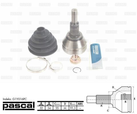 Set articulatie, planetara PASCAL G1Y016PC