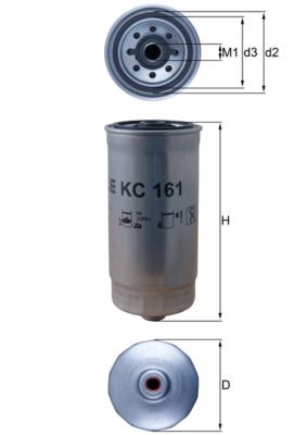 Palivový filtr MAHLE KC 161