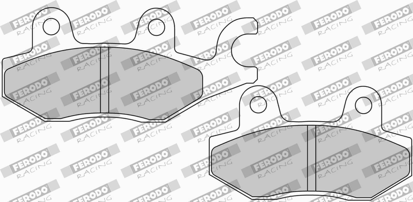 set placute frana,frana disc FERODO FDB2087EF