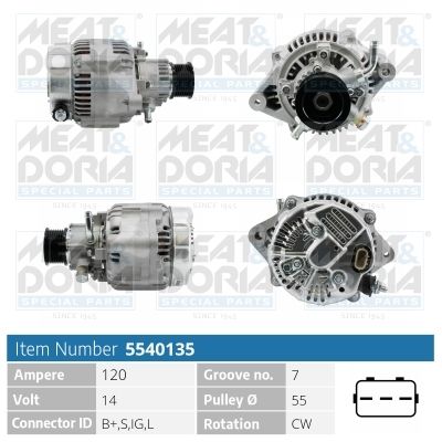 Alternator MEAT & DORIA 5540135