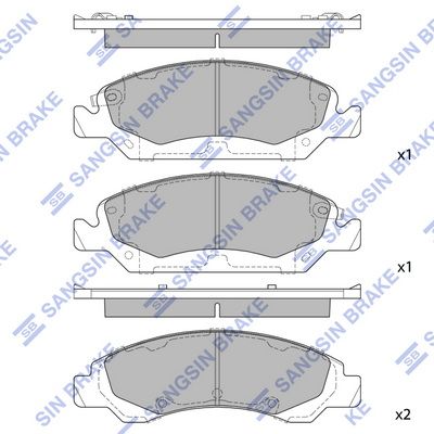 set placute frana,frana disc HI-Q SP1561
