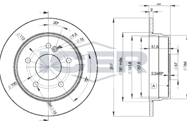 Tarcza hamulcowa ICER 78BD3181-2