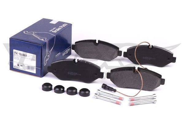 Levně Sada brzdových destiček, kotoučová brzda TOMEX Brakes 15-861