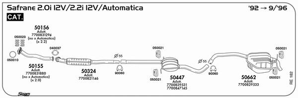 Układ wydechowy SIGAM RE182
