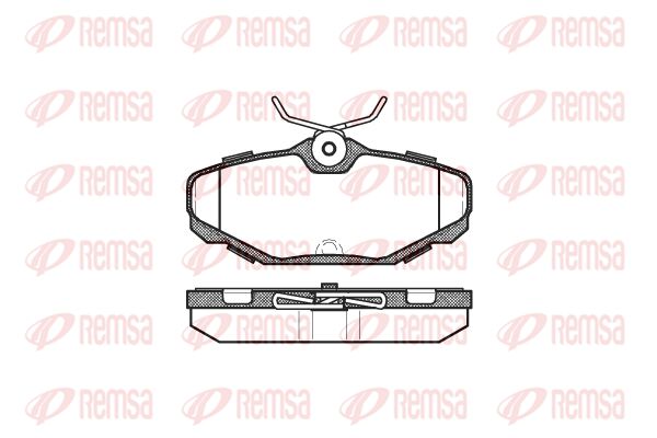 Zestaw klocków hamulcowych, hamulce tarczowe KAWE 0455 00