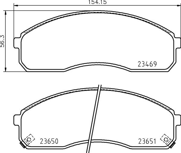 Levně Sada brzdových destiček, kotoučová brzda BREMBO P 30 091