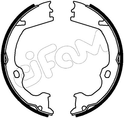 Zestaw szczęk hamulcowych, hamulec postojowy CIFAM 153-784