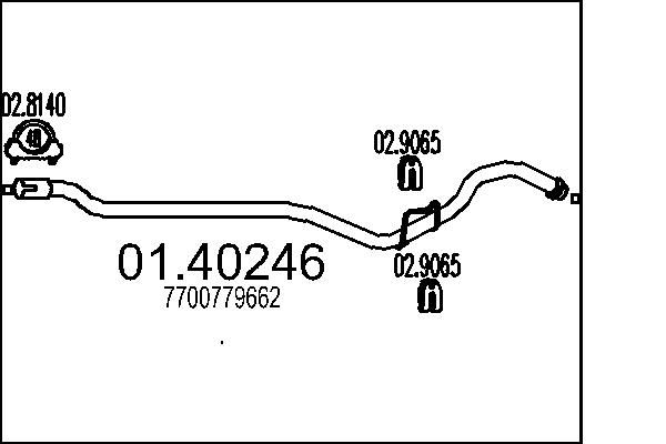 Rura wydechowa MTS 01.40246