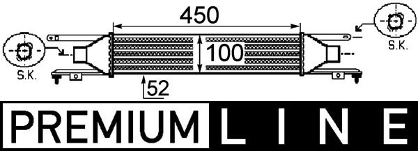 Intercooler, compresor MAHLE CI 249 000P