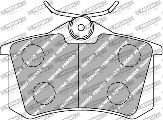 Zestaw klocków hamulcowych, hamulce tarczowe FERODO RACING FCP541H