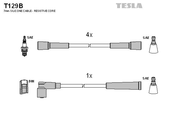 Set cablaj aprindere TESLA T129B