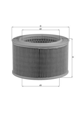 Vzduchový filtr KNECHT LX 446