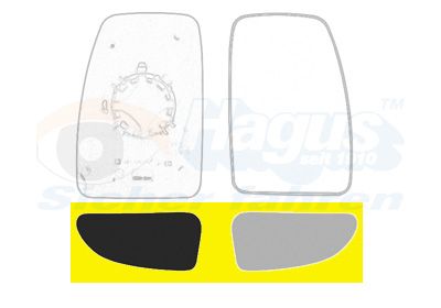 Szkło lusterka, lusterko zewnętrzne VAN WEZEL 3799834