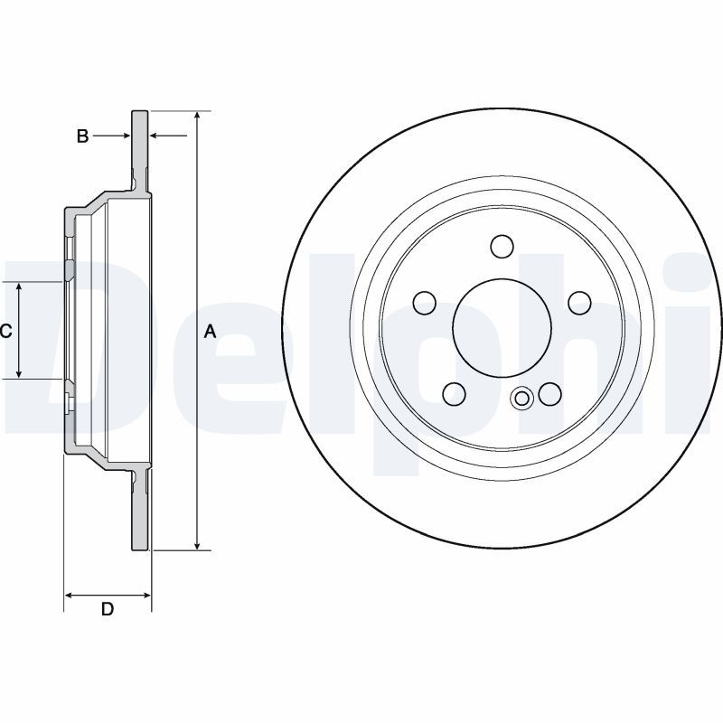 Disc frana DELPHI BG4686C